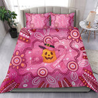 Boo for a Cure Pink Ghost Bedding Set Aboriginal Halloween Wear Pink
