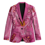 Boo for a Cure Pink Ghost Blazer Aboriginal Halloween Wear Pink