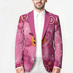 Boo for a Cure Pink Ghost Blazer Aboriginal Halloween Wear Pink