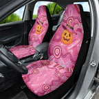 Boo for a Cure Pink Ghost Car Seat Cover Aboriginal Halloween Wear Pink