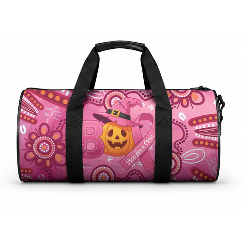 Boo for a Cure Pink Ghost Duffle Bag Aboriginal Halloween Wear Pink