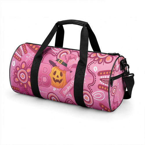 Boo for a Cure Pink Ghost Duffle Bag Aboriginal Halloween Wear Pink