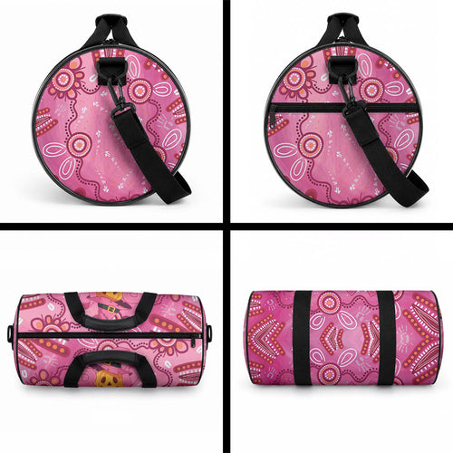 Boo for a Cure Pink Ghost Duffle Bag Aboriginal Halloween Wear Pink