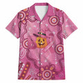Boo for a Cure Pink Ghost Hawaiian Shirt Aboriginal Halloween Wear Pink