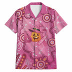 Boo for a Cure Pink Ghost Hawaiian Shirt Aboriginal Halloween Wear Pink