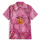 Boo for a Cure Pink Ghost Hawaiian Shirt Aboriginal Halloween Wear Pink