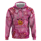 Boo for a Cure Pink Ghost Hoodie Aboriginal Halloween Wear Pink