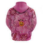 Boo for a Cure Pink Ghost Hoodie Aboriginal Halloween Wear Pink