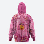 Boo for a Cure Pink Ghost Hoodie Aboriginal Halloween Wear Pink