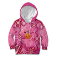 Boo for a Cure Pink Ghost Kid Hoodie Aboriginal Halloween Wear Pink