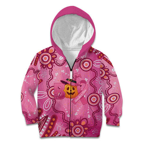 Boo for a Cure Pink Ghost Kid Hoodie Aboriginal Halloween Wear Pink