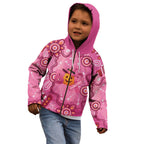 Boo for a Cure Pink Ghost Kid Hoodie Aboriginal Halloween Wear Pink