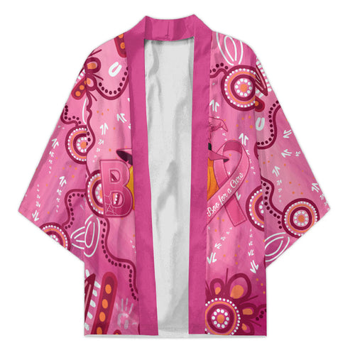 Boo for a Cure Pink Ghost Kimono Aboriginal Halloween Wear Pink