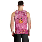 Boo for a Cure Pink Ghost Men Tank Top Aboriginal Halloween Wear Pink