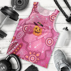Boo for a Cure Pink Ghost Men Tank Top Aboriginal Halloween Wear Pink