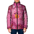 Boo for a Cure Pink Ghost Padded Jacket Aboriginal Halloween Wear Pink