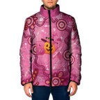 Boo for a Cure Pink Ghost Padded Jacket Aboriginal Halloween Wear Pink