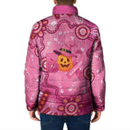 Boo for a Cure Pink Ghost Padded Jacket Aboriginal Halloween Wear Pink
