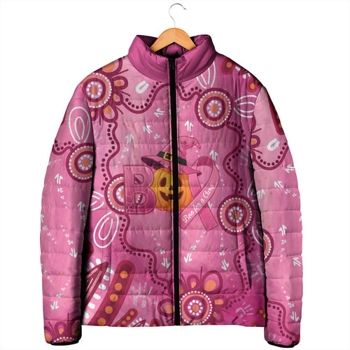 Boo for a Cure Pink Ghost Padded Jacket Aboriginal Halloween Wear Pink