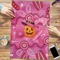 Boo for a Cure Pink Ghost Puzzle Aboriginal Halloween Wear Pink