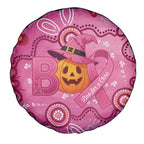 Boo for a Cure Pink Ghost Spare Tire Cover Aboriginal Halloween Wear Pink