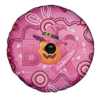 Boo for a Cure Pink Ghost Spare Tire Cover Aboriginal Halloween Wear Pink
