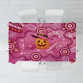 Boo for a Cure Pink Ghost Tablecloth Aboriginal Halloween Wear Pink