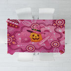 Boo for a Cure Pink Ghost Tablecloth Aboriginal Halloween Wear Pink