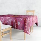 Boo for a Cure Pink Ghost Tablecloth Aboriginal Halloween Wear Pink