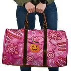 Boo for a Cure Pink Ghost Travel Bag Aboriginal Halloween Wear Pink