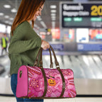 Boo for a Cure Pink Ghost Travel Bag Aboriginal Halloween Wear Pink