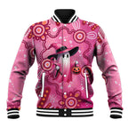 Pink Ghost Ribbon Baseball Jacket Aboriginal Halloween Wear Pink