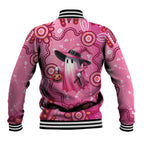 Pink Ghost Ribbon Baseball Jacket Aboriginal Halloween Wear Pink