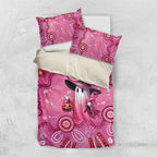 Pink Ghost Ribbon Bedding Set Aboriginal Halloween Wear Pink