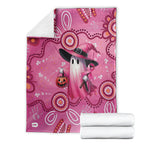 Pink Ghost Ribbon Blanket Aboriginal Halloween Wear Pink