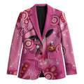 Pink Ghost Ribbon Blazer Aboriginal Halloween Wear Pink