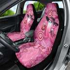 Pink Ghost Ribbon Car Seat Cover Aboriginal Halloween Wear Pink