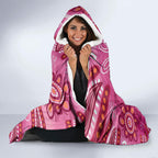 Pink Ghost Ribbon Hooded Blanket Aboriginal Halloween Wear Pink