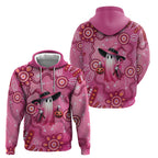 Pink Ghost Ribbon Hoodie Aboriginal Halloween Wear Pink