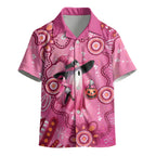 Pink Ghost Ribbon Kid Hawaiian Shirt Aboriginal Halloween Wear Pink
