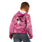 Pink Ghost Ribbon Kid Hoodie Aboriginal Halloween Wear Pink