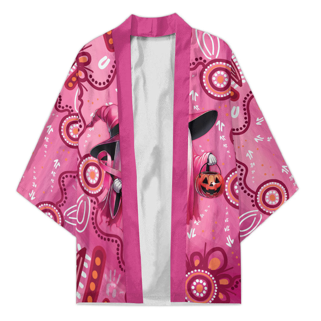 Pink Ghost Ribbon Kimono Aboriginal Halloween Wear Pink