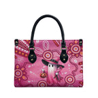 Pink Ghost Ribbon Leather Bag Aboriginal Halloween Wear Pink