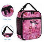 Pink Ghost Ribbon Lunch Bag Aboriginal Halloween Wear Pink