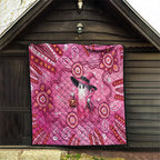 Pink Ghost Ribbon Quilt Aboriginal Halloween Wear Pink