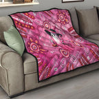Pink Ghost Ribbon Quilt Aboriginal Halloween Wear Pink