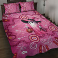 Pink Ghost Ribbon Quilt Bed Set Aboriginal Halloween Wear Pink