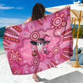 Pink Ghost Ribbon Sarong Aboriginal Halloween Wear Pink
