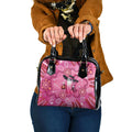 Pink Ghost Ribbon Shoulder Handbag Aboriginal Halloween Wear Pink