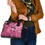 Pink Ghost Ribbon Shoulder Handbag Aboriginal Halloween Wear Pink